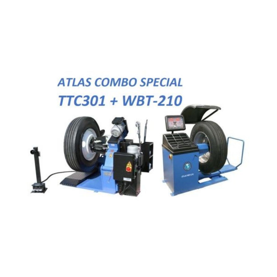 Atlas TC301 Tire Changer & WBT210 Balancer Combo, AlamoEquipmenr.com