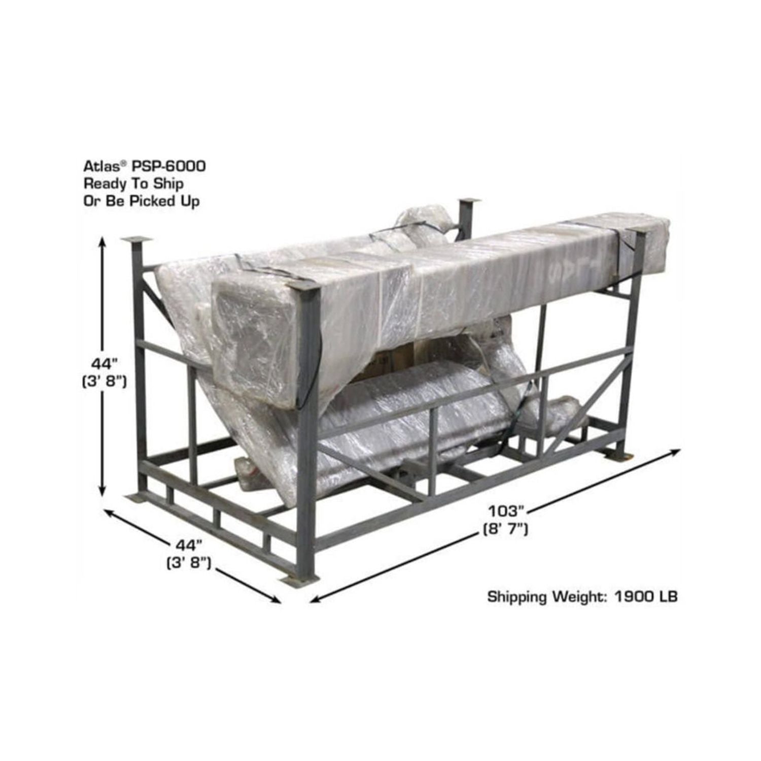 Atlas PSP-6000 6,000 lb. Portable Single Post Lift #ATEXH-PSP-6000-FPD, AlamoEquipment.com
