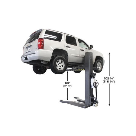 Atlas PSP-6000 6,000 lb. Portable Single Post Lift #ATEXH-PSP-6000-FPD, AlamoEquipment.com