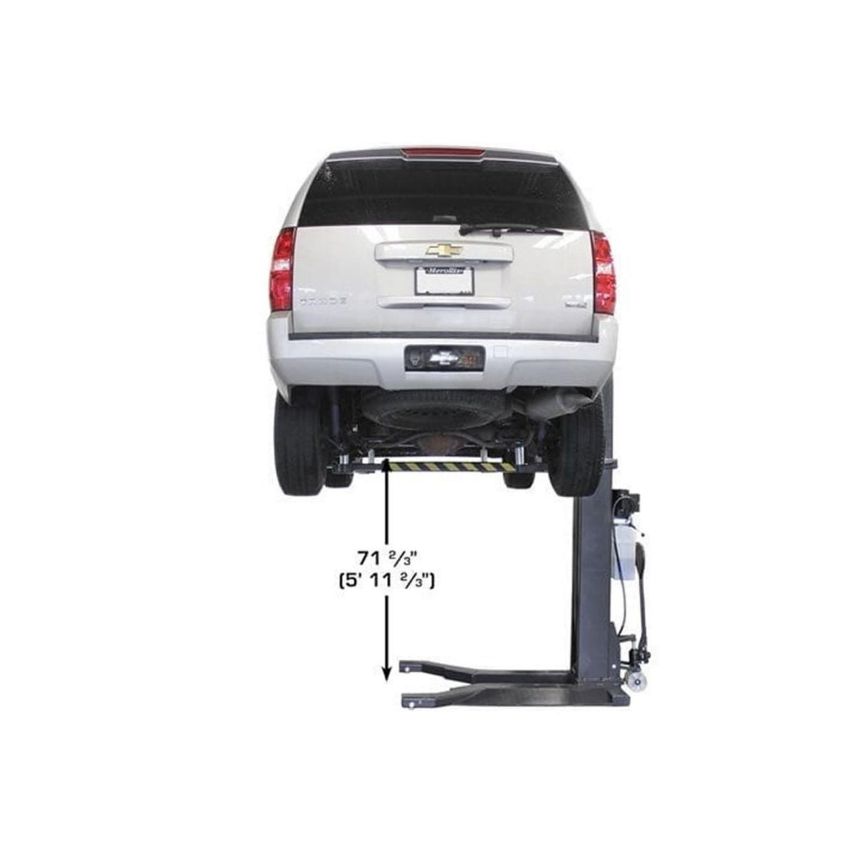 Atlas PSP-6000 6,000 lb. Portable Single Post Lift #ATEXH-PSP-6000-FPD, AlamoEquipment.com