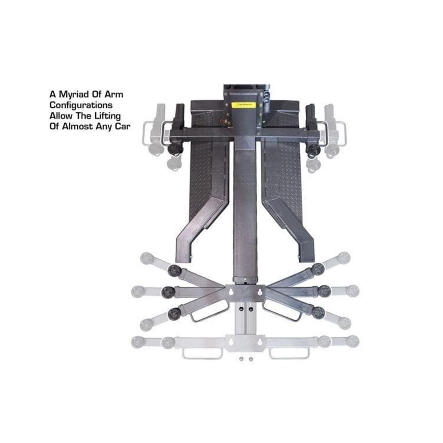 Atlas PSP-6000 6,000 lb. Portable Single Post Lift #ATEXH-PSP-6000-FPD, AlamoEquipment.com