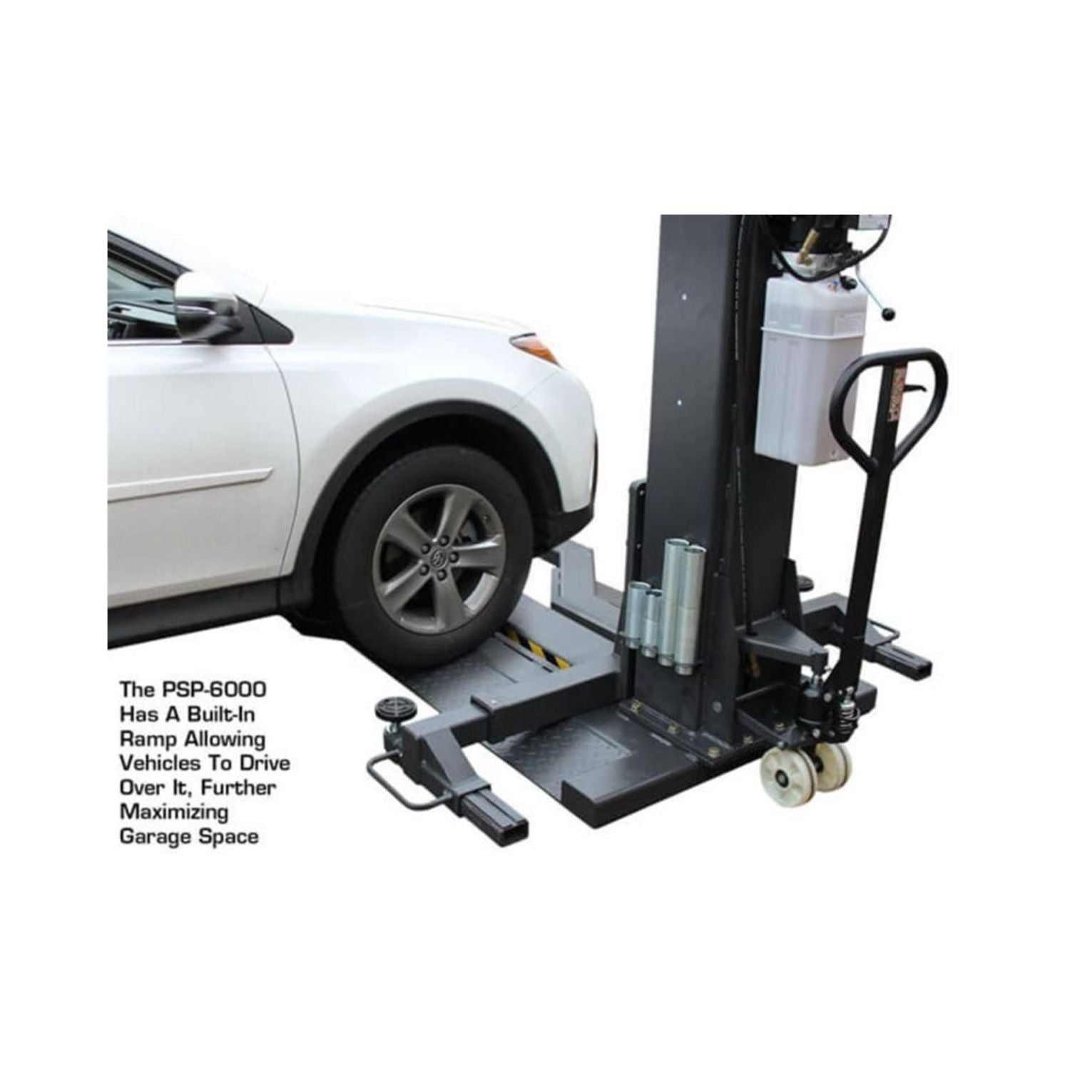 Atlas PSP-6000 6,000 lb. Portable Single Post Lift #ATEXH-PSP-6000-FPD, AlamoEquipment.com