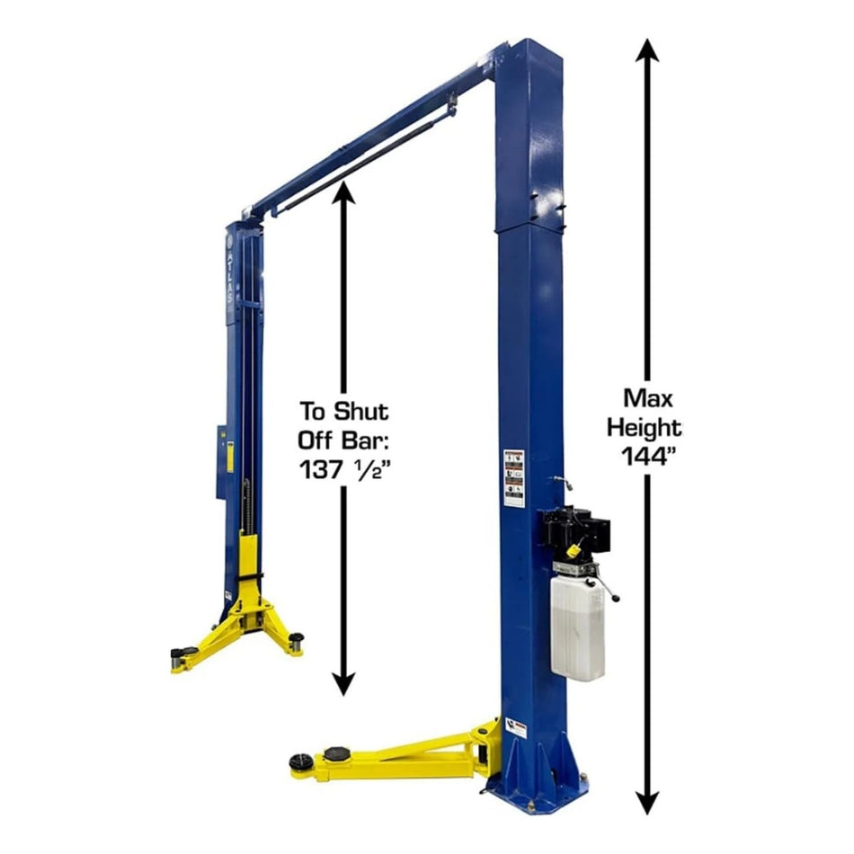 Atlas® 9,000 lb Overhead 2-Post Lift #ATEXH-TPO-9-FPD, AlamoEquipment.com