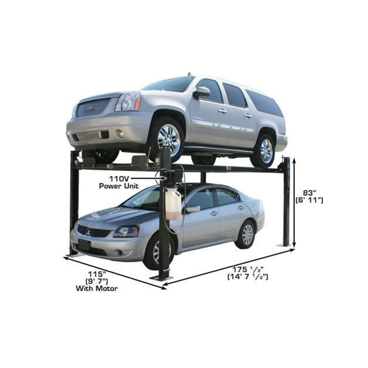 Atlas Garage PRO8000 8,000 lb. Hobbyist 4-Post Lift, AlamoEquipment.com