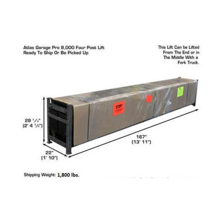 Atlas Garage PRO8000 8,000 lb. Hobbyist 4-Post Lift, AlamoEquipment.com