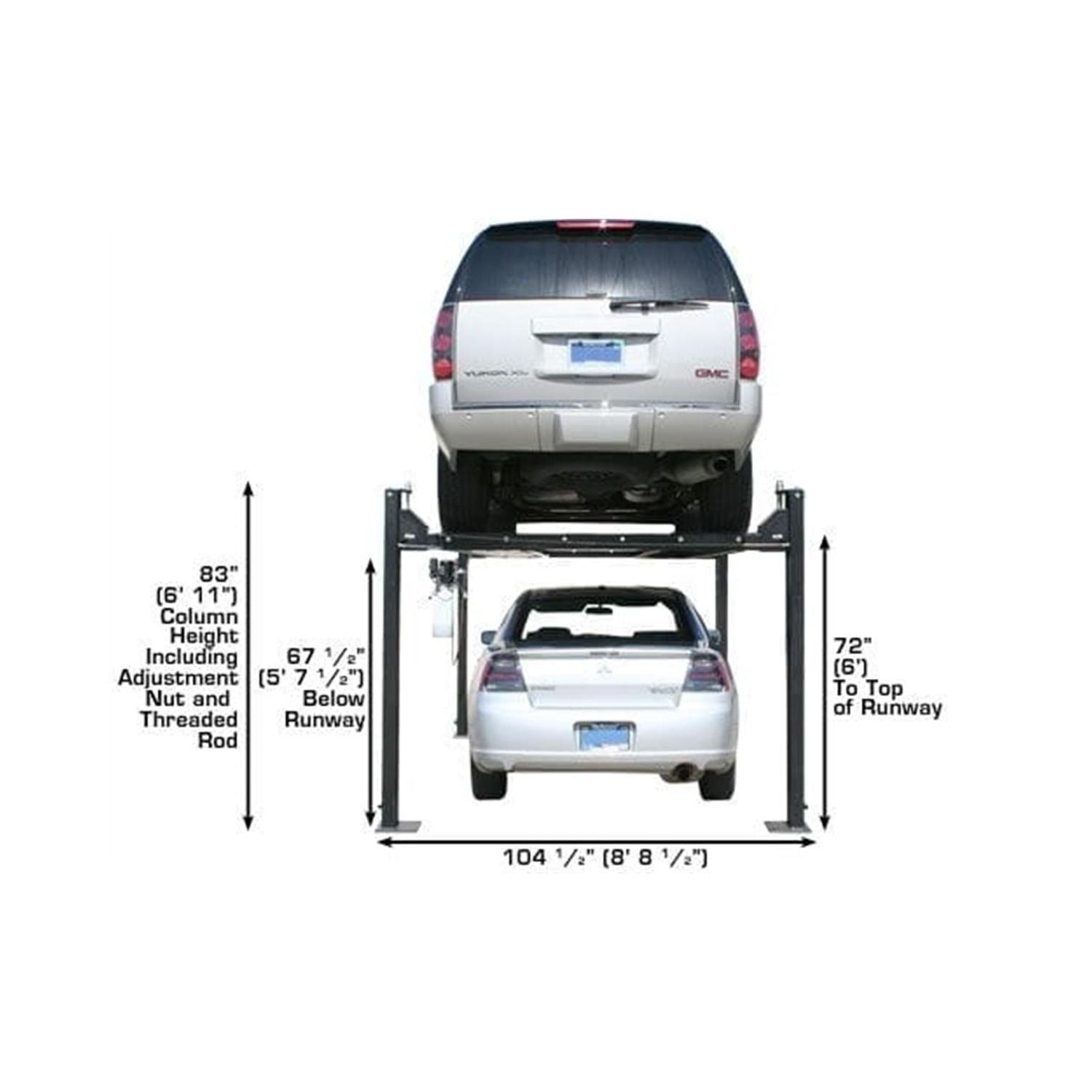 Atlas Garage PRO8000 8,000 lb. Hobbyist 4-Post Lift, AlamoEquipment.com