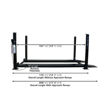 Atlas Garage PRO8000 8,000 lb. Hobbyist 4-Post Lift, AlamoEquipment.com