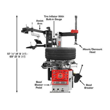 Atlas PTC300 Tire Changer, AlamoEquipment.com