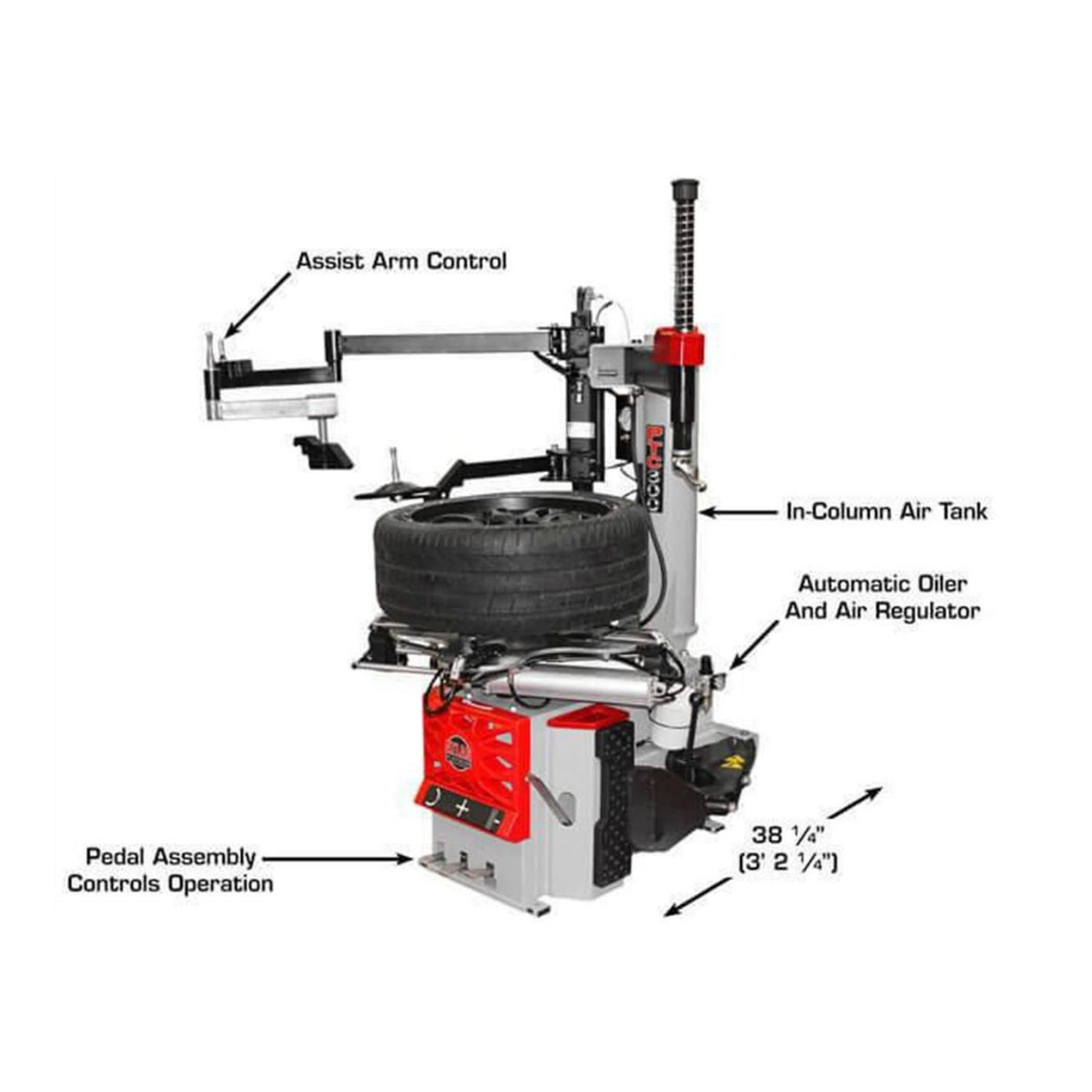 Atlas PTC300 Tire Changer, AlamoEquipment.com