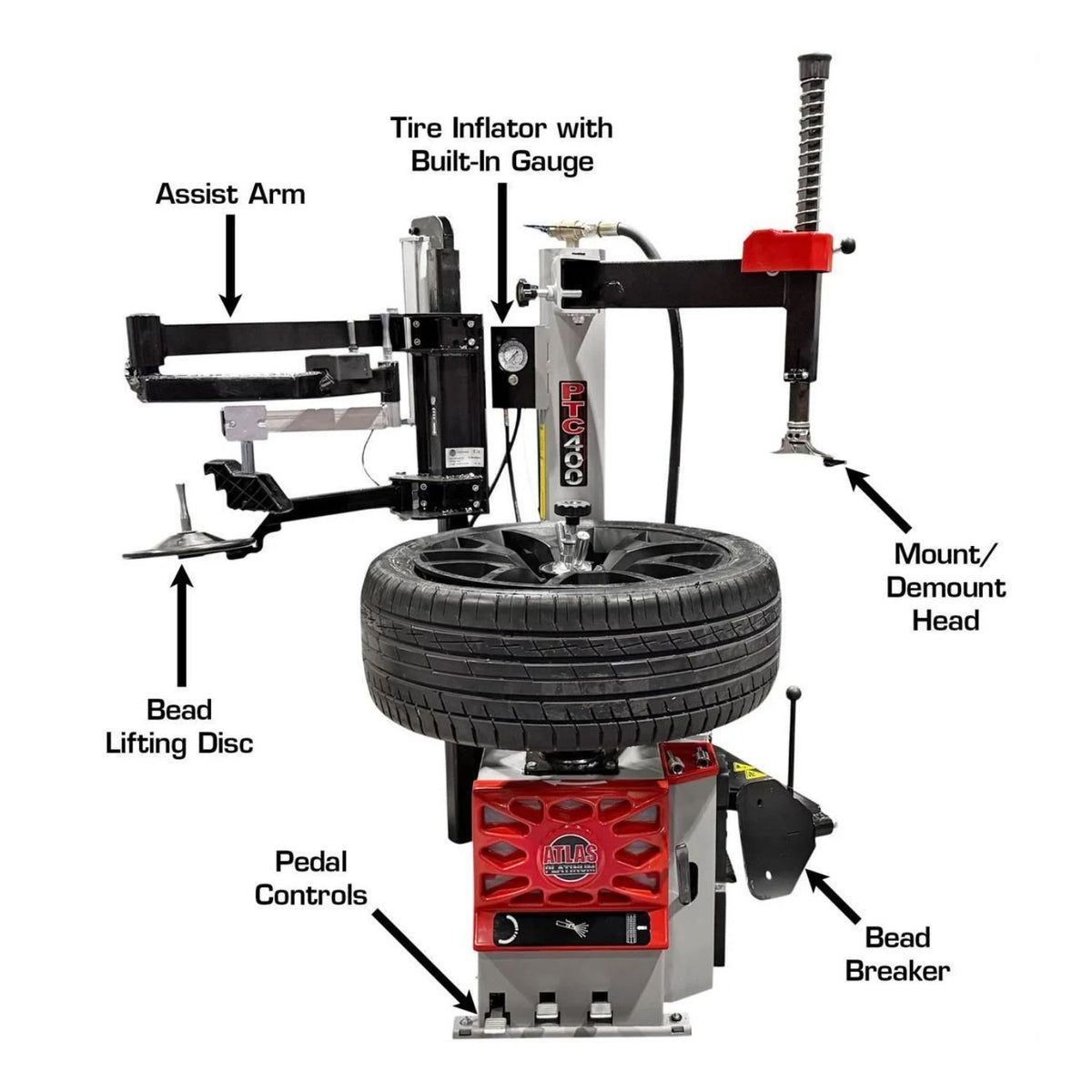 Atlas PTC400 Tire Changer, AlamoEquipment.com