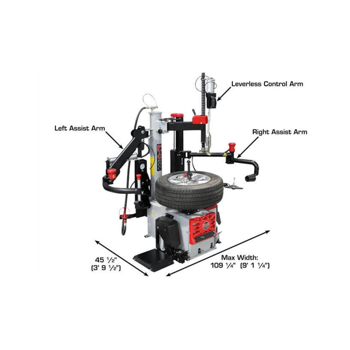 Atlas Platinum PTC500 Center-Post Tire Changer, AlamoEquipment.com
