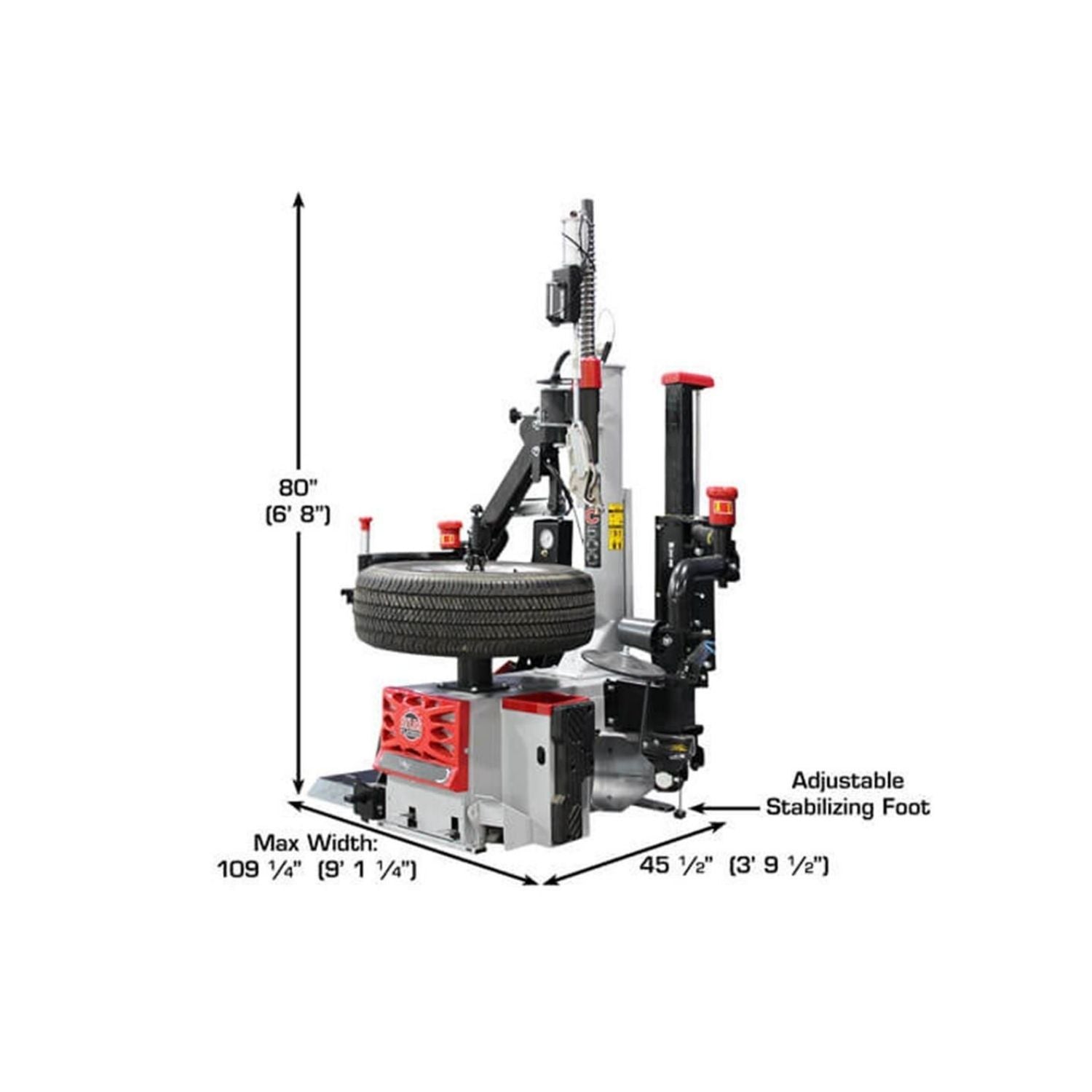 Atlas Platinum PTC500 Center-Post Tire Changer, AlamoEquipment.com