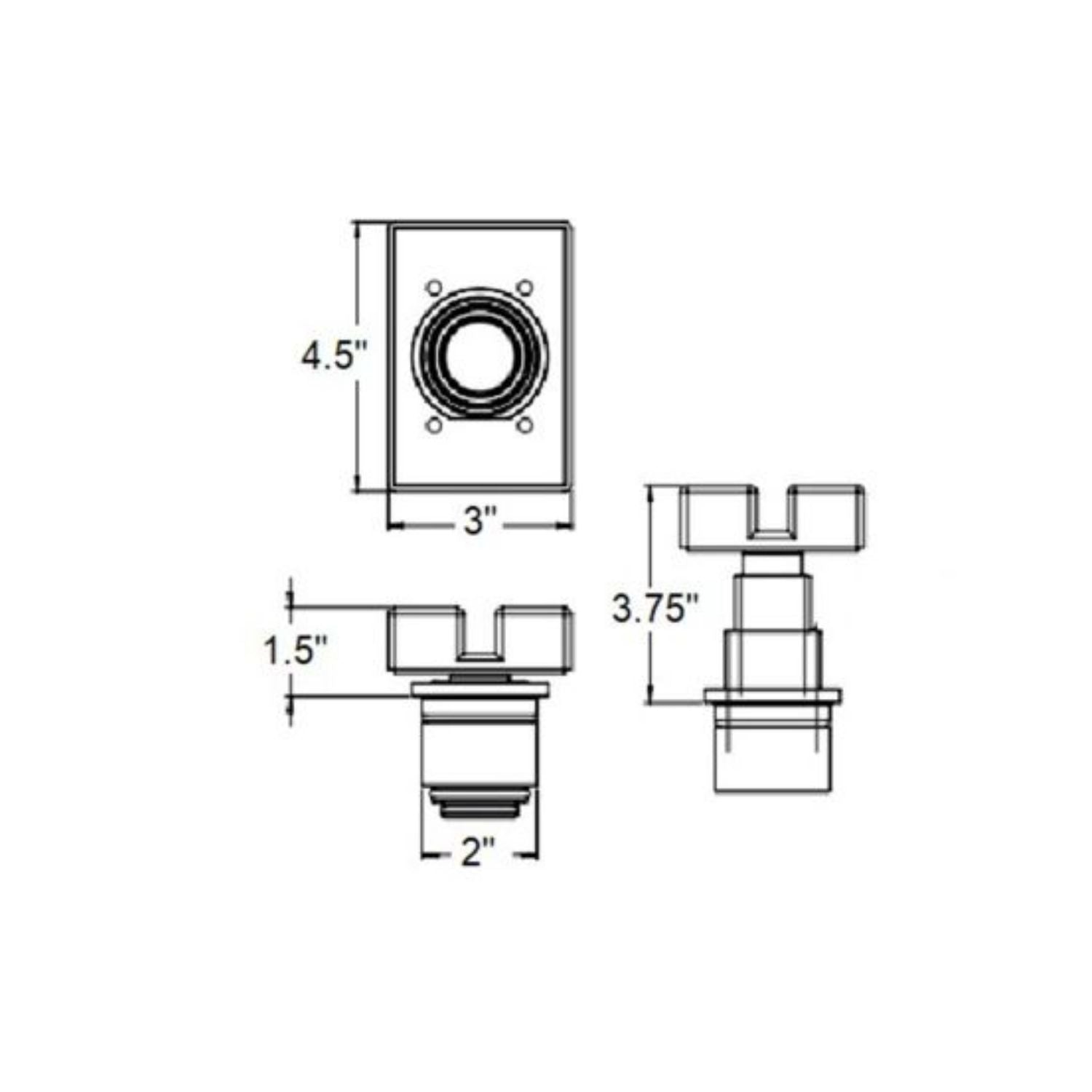 Atlas Slotted Rubber Adapter, AlamoEquipment.com