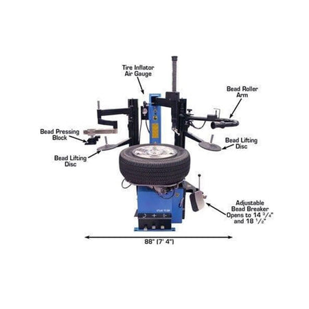 Atlas TC289DAA Tire Changer w/ Dual Assist Arms, AlamoEquipment.com