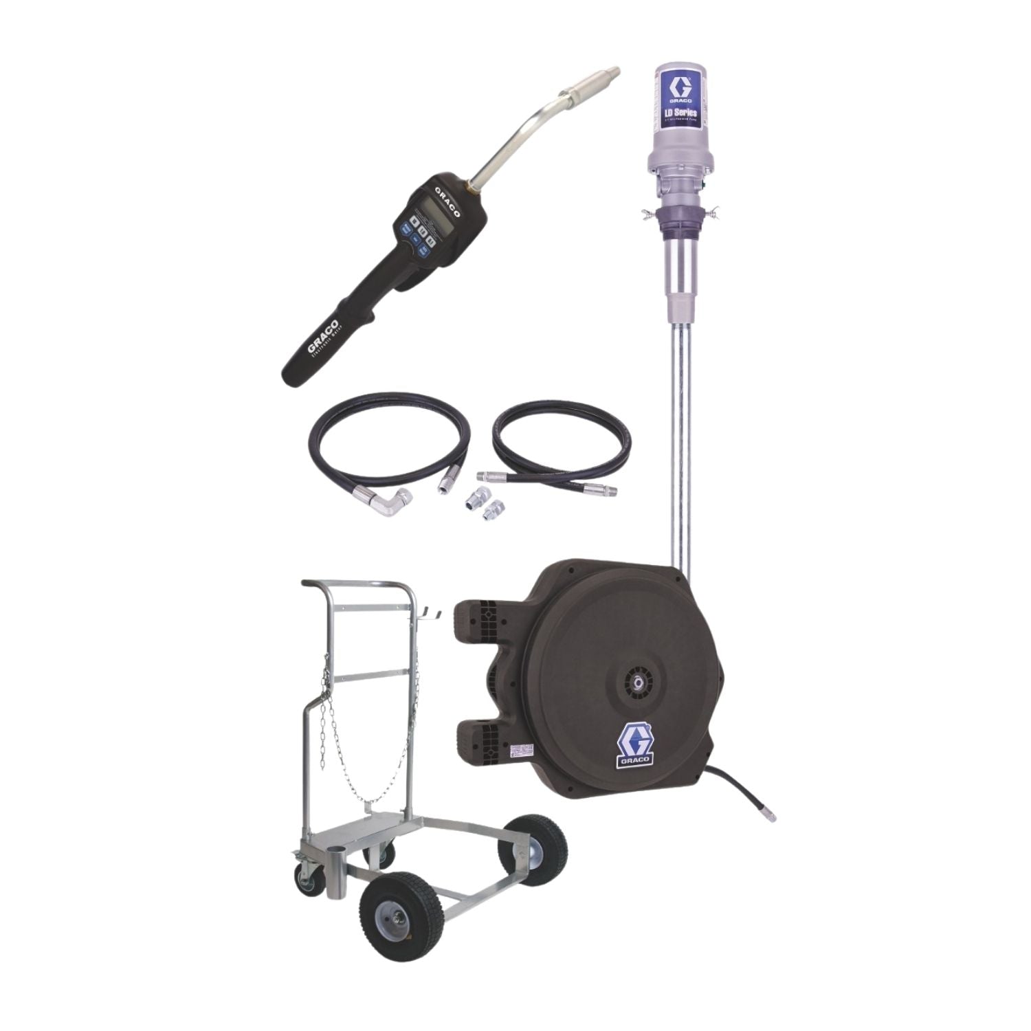 Graco Oil Pump Cart-Mount Package with reel, AlamoEquipment.com