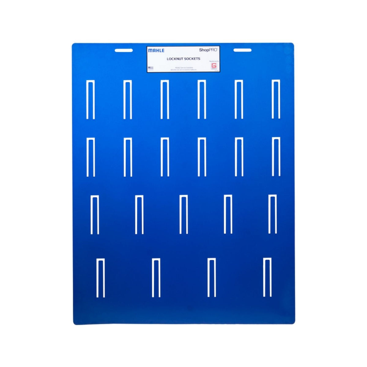 Mahle ShopPRO Locknut Socket Display Board, AlamoEquipment.com