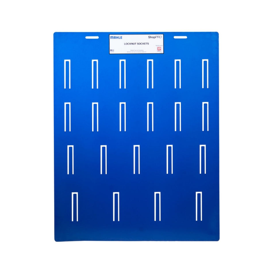 Mahle ShopPRO Locknut Socket Display Board, AlamoEquipment.com