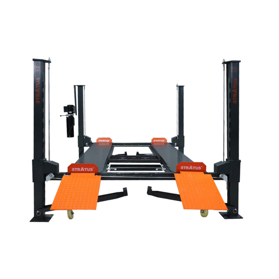 Stratus 4-Post 8k lbs 4 Post Mobile Compact Storage Parking Car Lift SAE-P48P, alamoequipment.com