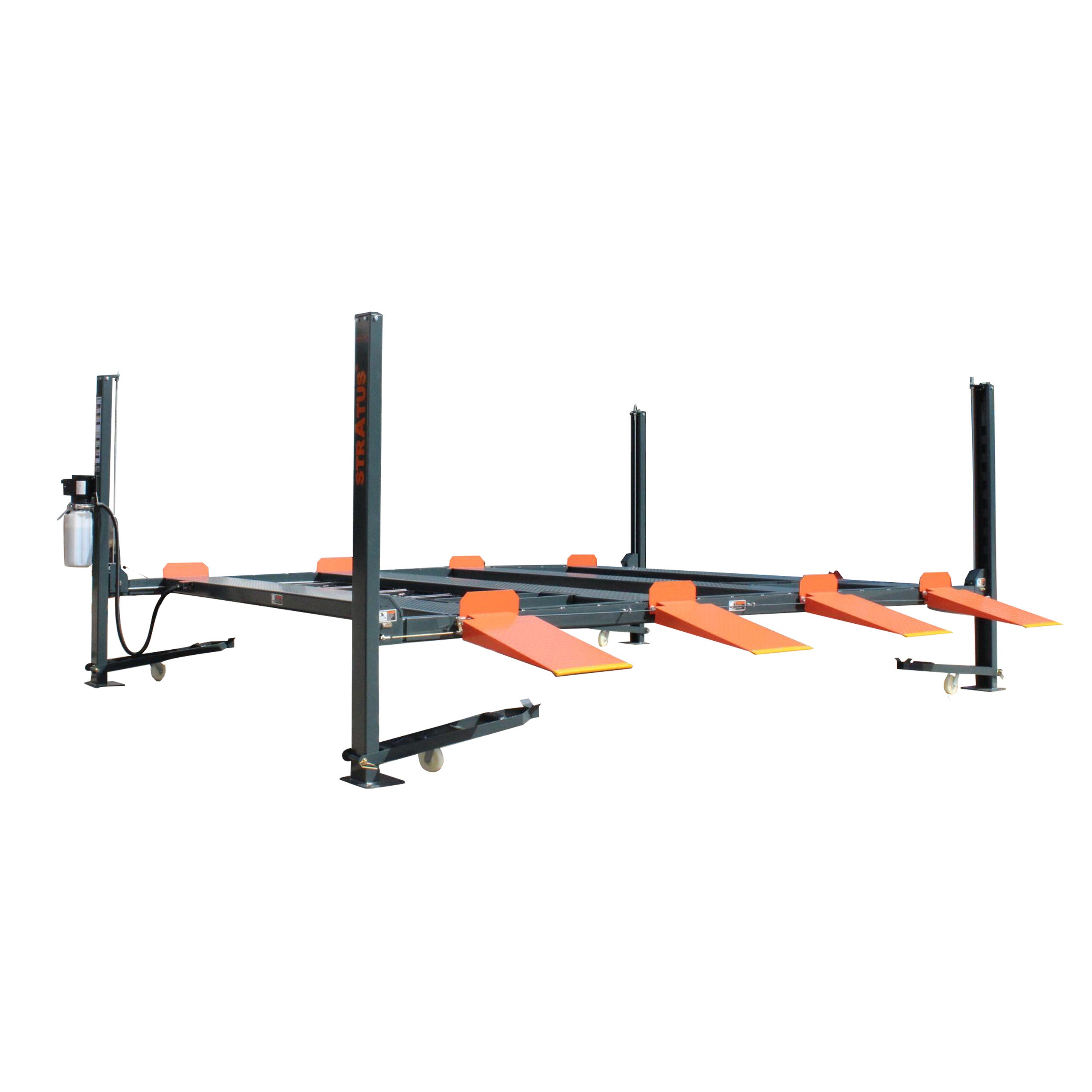 Stratus 4 Post 9k lbs Manual Release Double Parking Car Lift SAE-P49D, alamoequipment.com