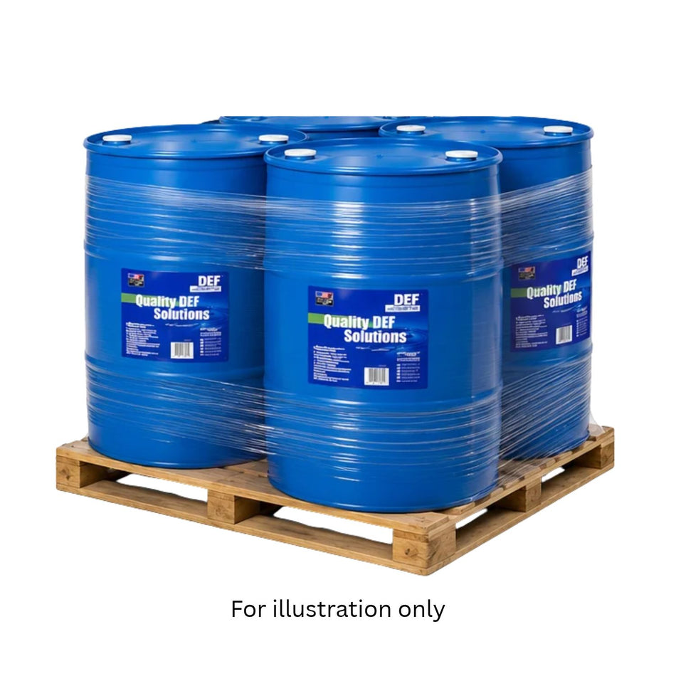 Quality DEF 55-Gal Drum Pallet, 4 Drums / 220 Gal, AlamoEquipment.com