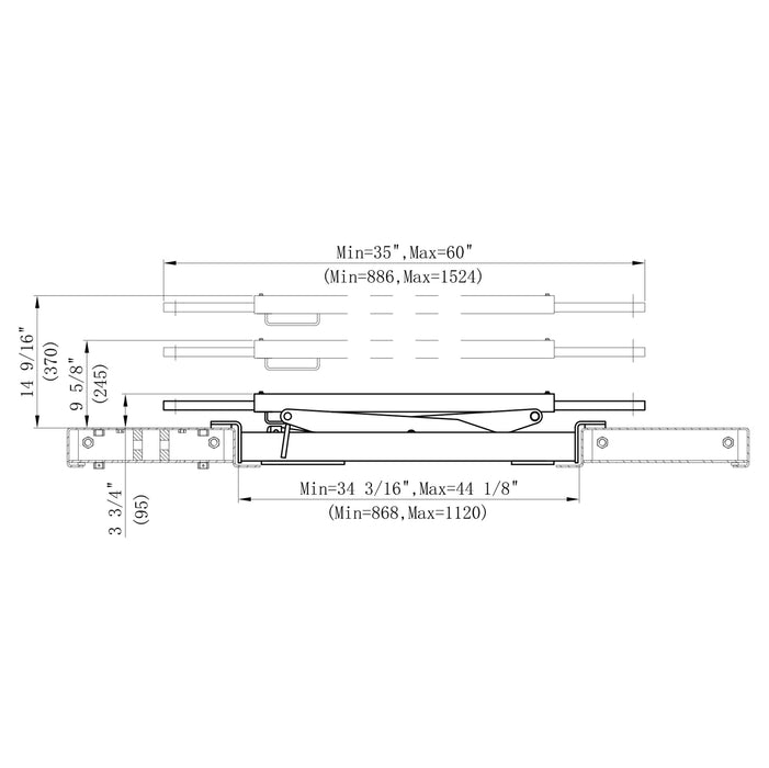 Stratus Sliding Bridge Jack SAE-BJ5, alamoequipment.com