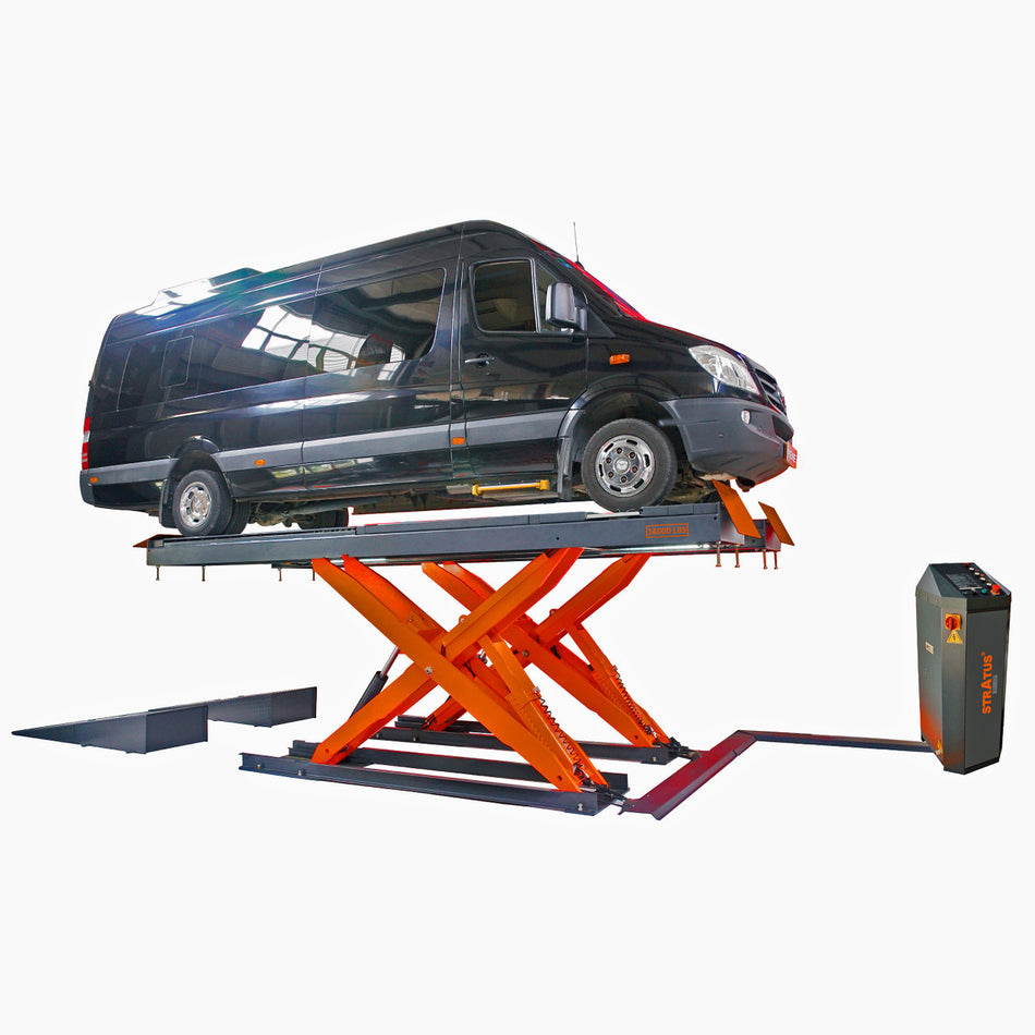 Stratus Commercial Grade 11000 LBS Alignment Scissor Car Lift SAE-FS11AP, alamoequipment.com