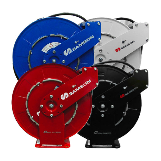 Samson 504250 Series Spring Rewind Oil Hose Reel - Custom Colored, AlamoEquipment.com