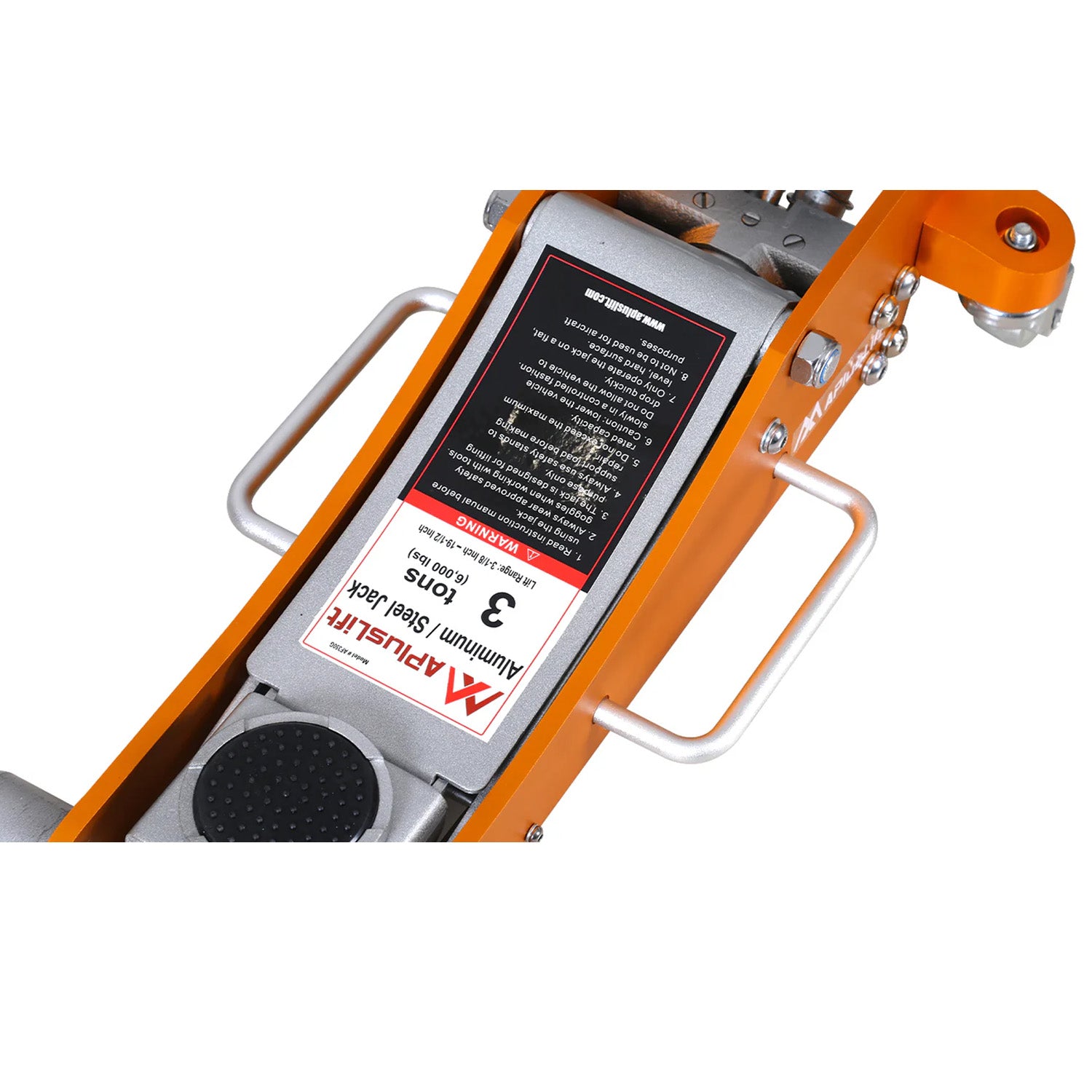 APlusLift 3 Ton Lower profile Aluminum/Steel Racing Floor Jack, AF350G, alamoequipment.com