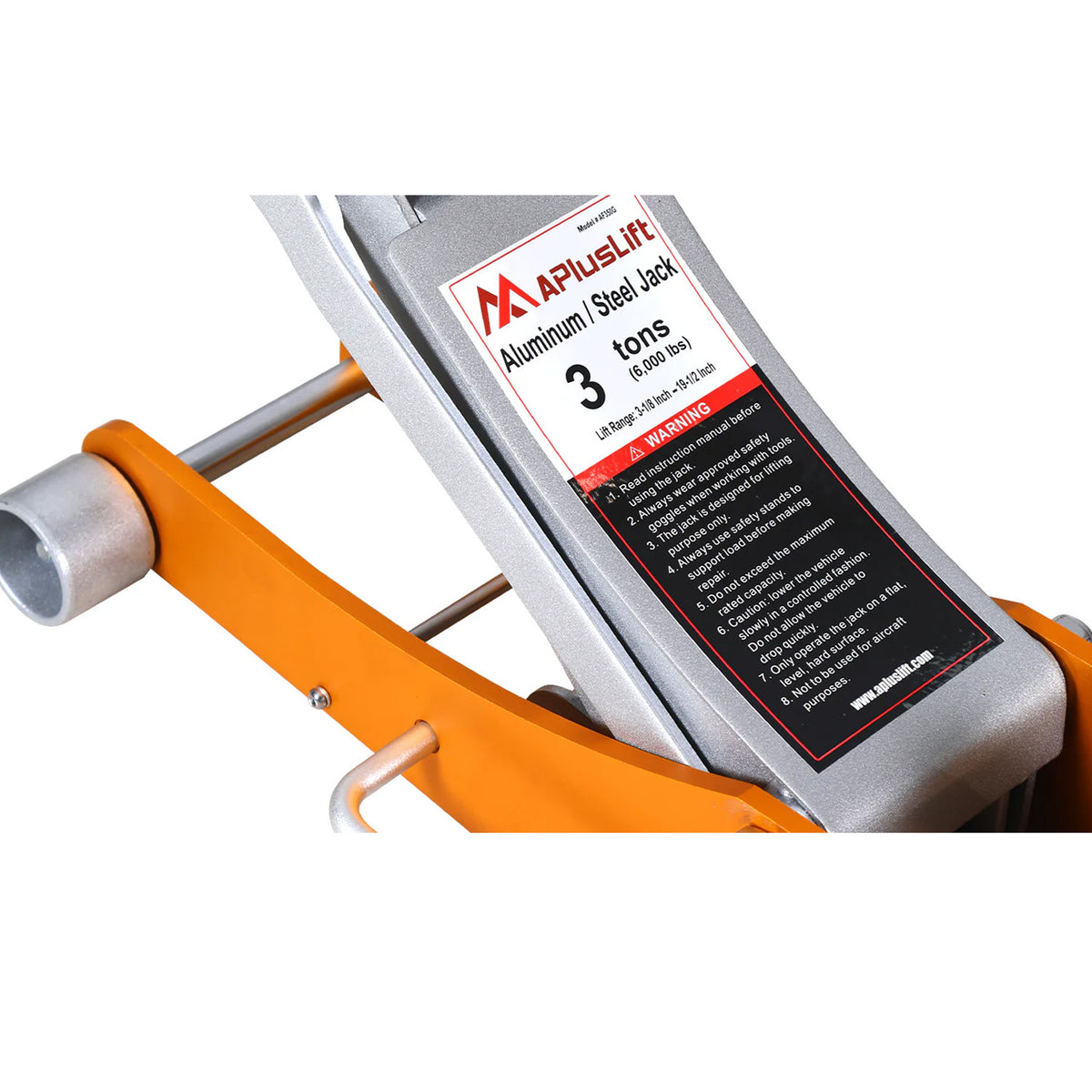 APlusLift 3 Ton Lower profile Aluminum/Steel Racing Floor Jack, AF350G, alamoequipment.com