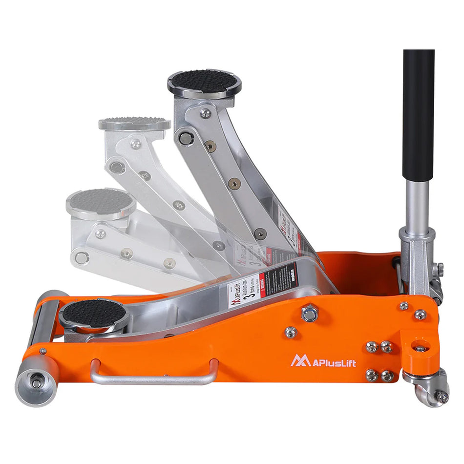 APlusLift 3 Ton Lower profile Full Aluminum Racing Floor Jack, AL350R, alamoequipment.com