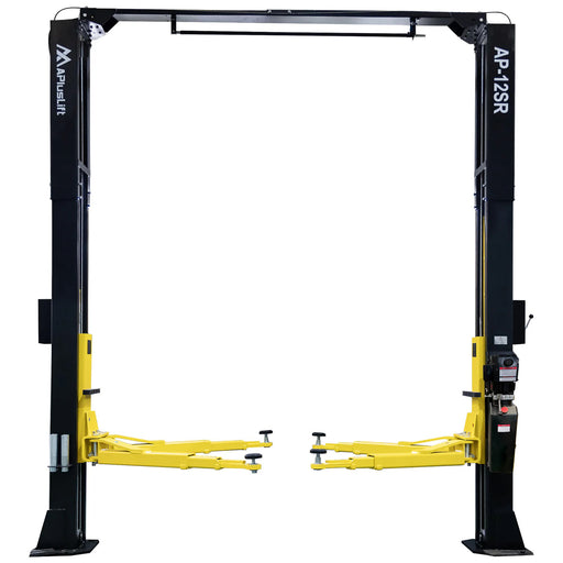 APlusLift 12,000LB 2-Post Overhead Single Release Direct Drive Car Lift #AP-12SR, alamoequipment.com