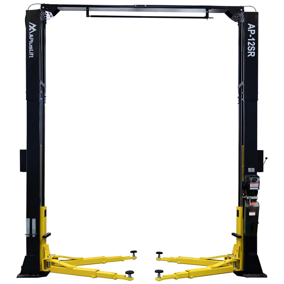 APlusLift 12,000LB 2-Post Overhead Single Release Direct Drive Car Lift #AP-12SR, alamoequipment.com