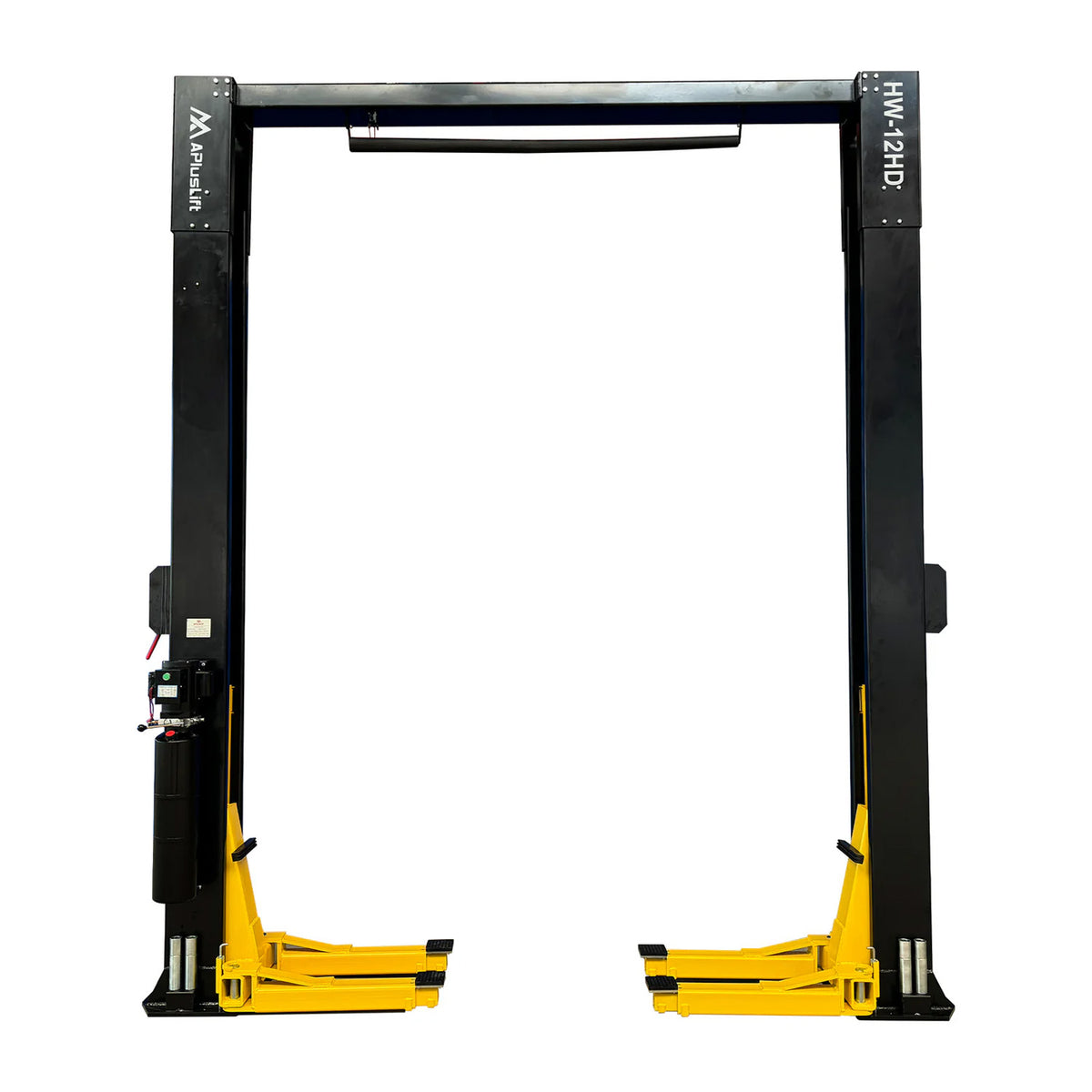 APlusLift 12,000LB 2-Post Overhead Single Release Direct Drive Car Lift #HW-12D, alamoequipment.com