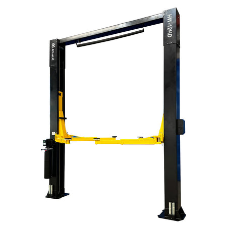 APlusLift 12,000LB 2-Post Overhead Single Release Direct Drive Car Lift #HW-12D, alamoequipment.com