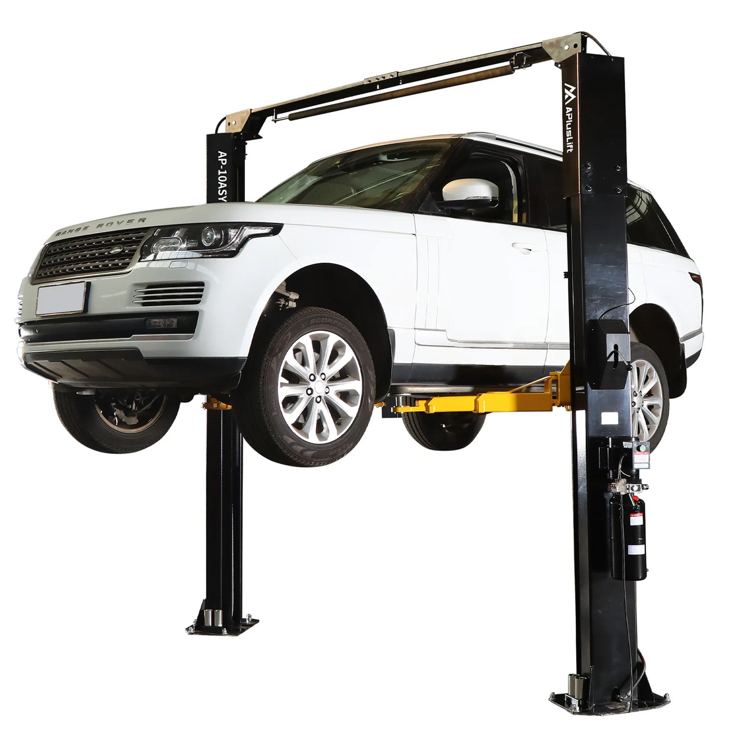 APlusLift 10,000LB 2-Post Overhead Symmetrical, Asymmetrical Single Release Car Lift #HW-10ASY, alamoequipment.com