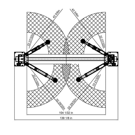 APlusLift 10,000LB 2-Post Overhead Symmetrical, Asymmetrical Single Release Car Lift #HW-10ASY, alamoequipment.com