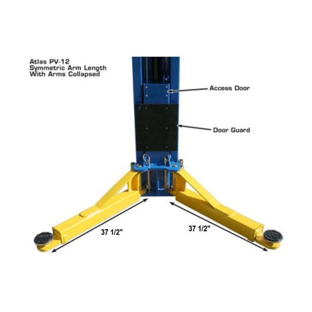 Atlas® PV12PX 2 Post Lift 12k lbs #ATEXH-PV12PX-FPD, alamoequipment.com