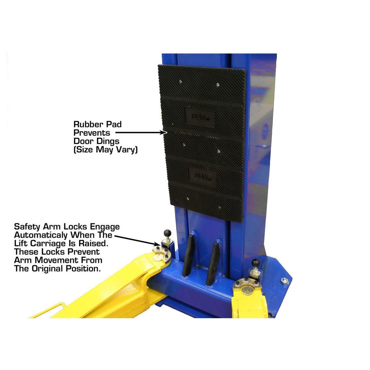 Atlas® OHX10000X Commercial Grade Extra Tall 2-Post Lift 10,000 lb #ATEATTD-OHX10000X-FPD, alamoequipment.com