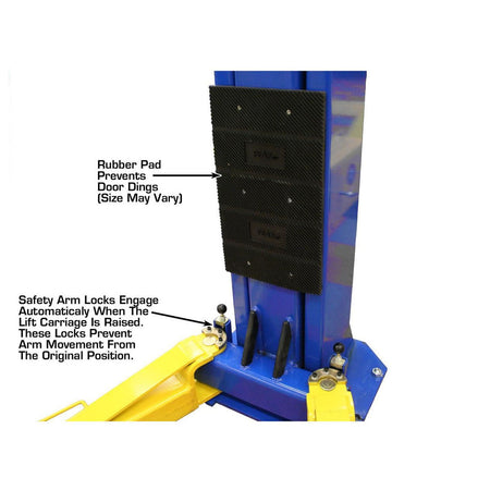 Atlas® OHX10000X Commercial Grade Extra Tall 2-Post Lift 10,000 lb #ATEATTD-OHX10000X-FPD, alamoequipment.com