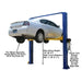 Atlas® Equipment 9KOH Symmetric/Asymmetric 2 Post Lift 9,000 lbs, alamoequpment.com