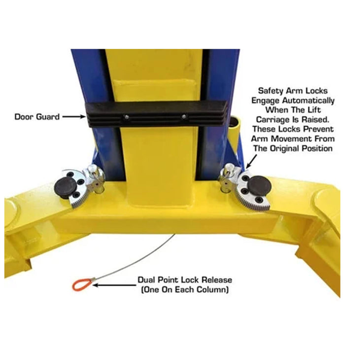 Atlas® Equipment 9KOH Symmetric/Asymmetric 2 Post Lift 9,000 lbs, alamoequpment.com