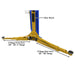 Atlas® Platinum PVL-10 ALI Certified Adj Height 2 Post Lift 10k lbs, alamoequiment.com