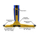 Atlas® Platinum PVL-10 ALI Certified Adj Height 2 Post Lift 10k lbs, alamoequiment.com