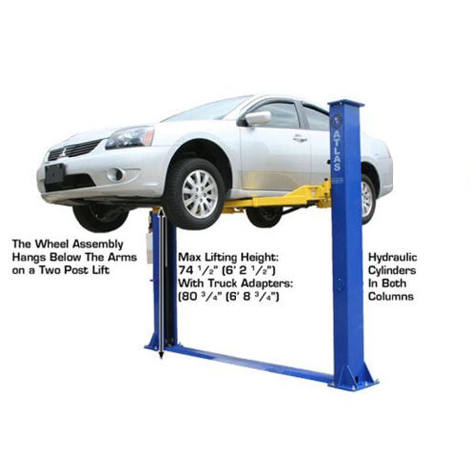 Atlas® 9KBP Floor Base-Plate 2 Post Lift 9,000 lbs #ATEXH-9KBPX-FPD, alamoequipment.com