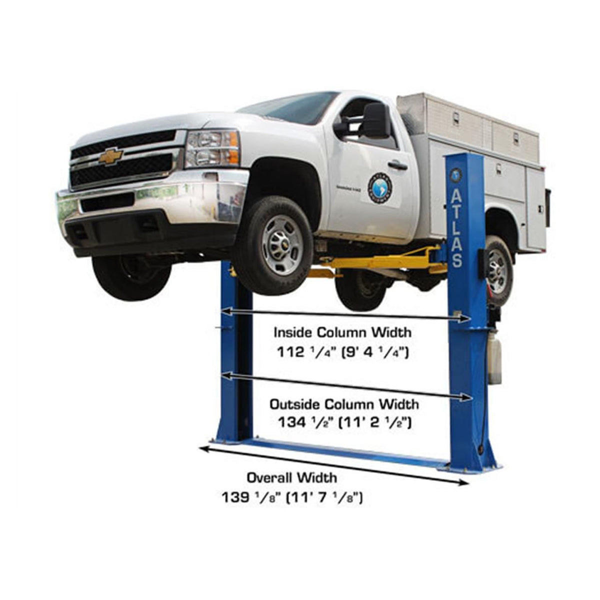 BP10000X Commercial Grade Baseplate 2-Post Lift 10,000 lbs #ATEATTD-BP10000X-FPD, alamoequipment.com