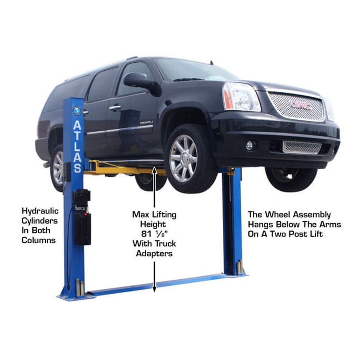 Atlas® BP8000 Floor Base-Plate 2 Post Lift 8,000 lbs #ATEATTD-BP8000-FPD, alamoequipment.com