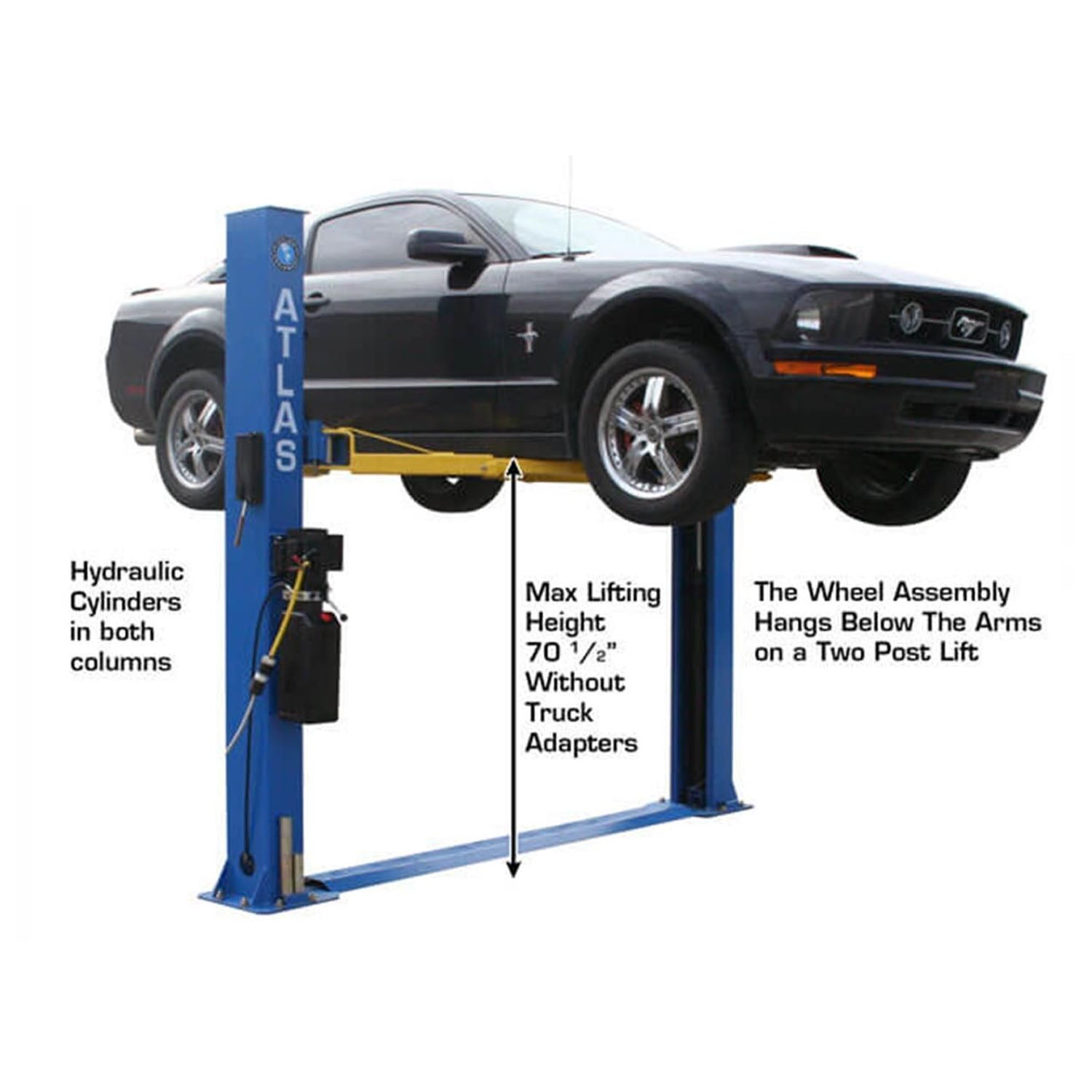 Atlas® BP8000 Floor Base-Plate 2 Post Lift 8,000 lbs #ATEATTD-BP8000-FPD, alamoequipment.com