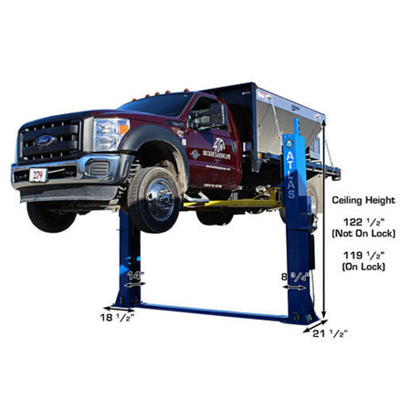Atlas® BP-12000 HD 2 Post Lift 12K lbs #ATEATTD-BP12000X-FPD, alamoequipment.com
