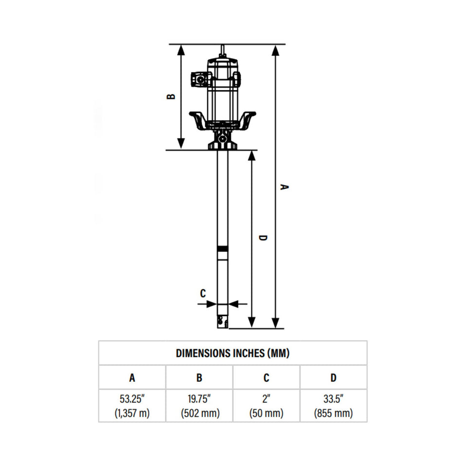 Balcrank Lion 450 25:1 Grease Pump for 120 lb. & 400 lb. Drums diagram, Alamo Equipment, alamoequipment.com