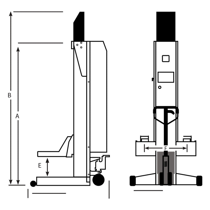 Challenger ALI HD Mobile Column Lift 14,000 lbs - Single #CLHM-140